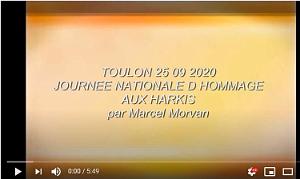 VIDEO 2020 09 25 TOULON JOURNEE NATIONALE D HOMMAGE AUX HARKIS